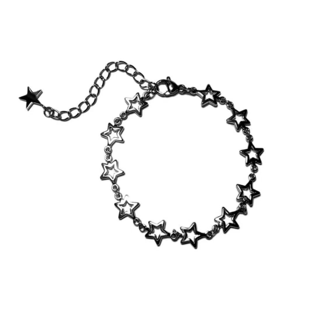 Electroplated Star Chain Stackable Bracelet