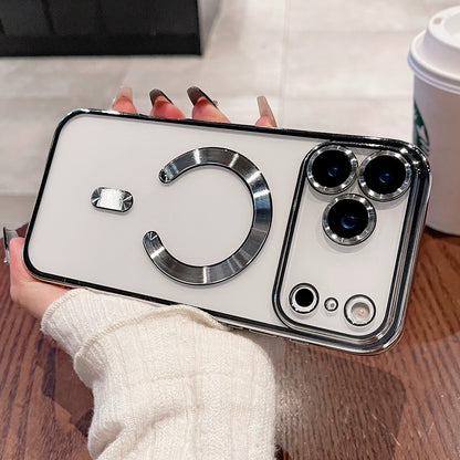 Electroplated transparent phone case