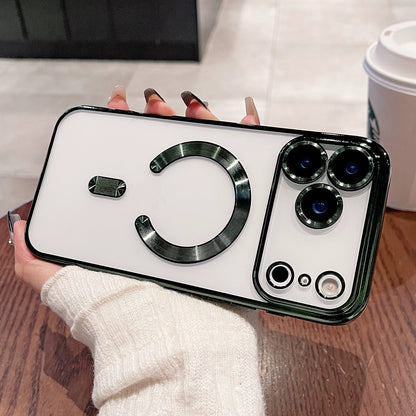 Electroplated transparent phone case