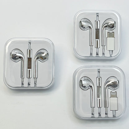 Electroplated Wired In-Ear Headphones with Crystal Box