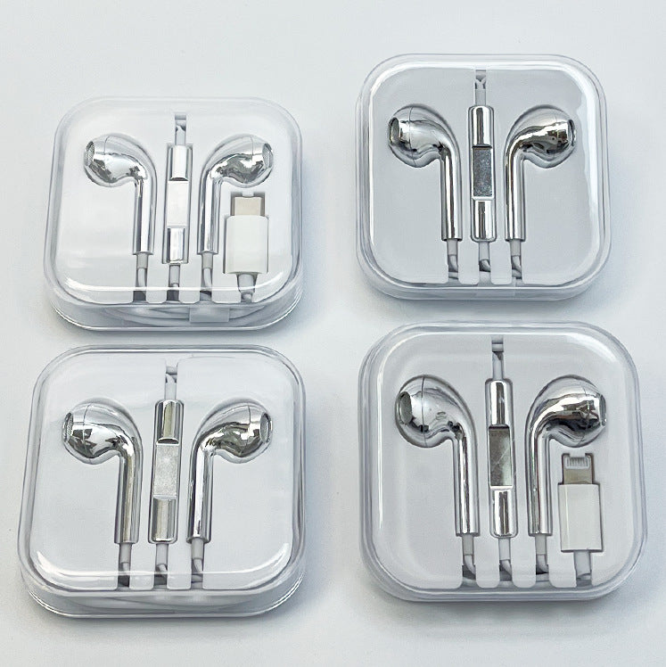 Electroplated Wired In-Ear Headphones with Crystal Box