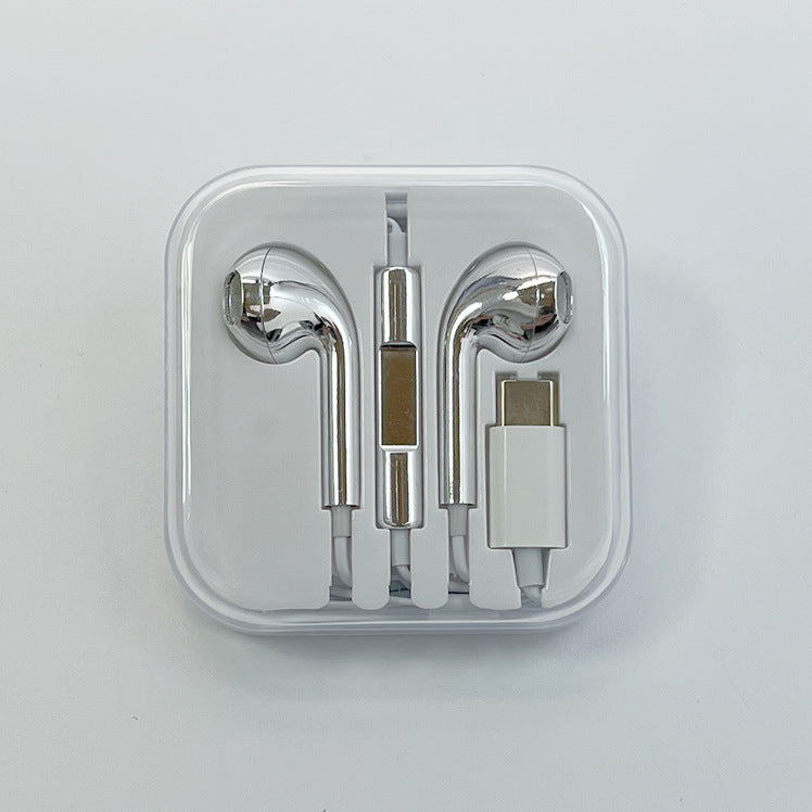 Electroplated Wired In-Ear Headphones with Crystal Box