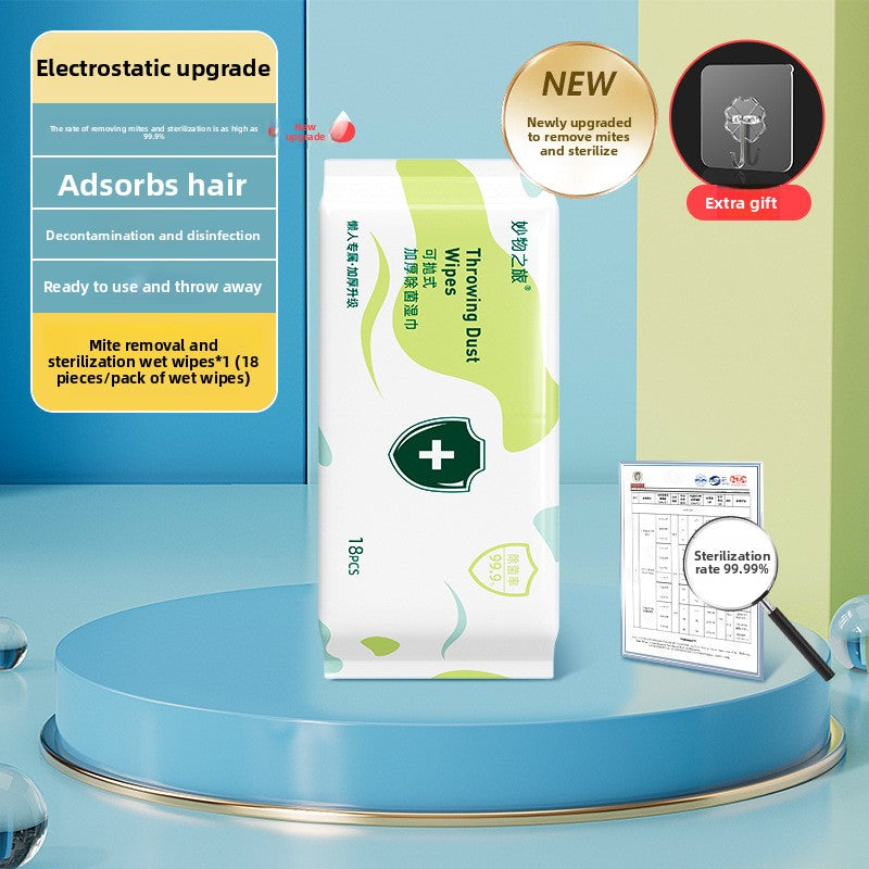 Electrostatic Dust Mop with Disposable Wipes