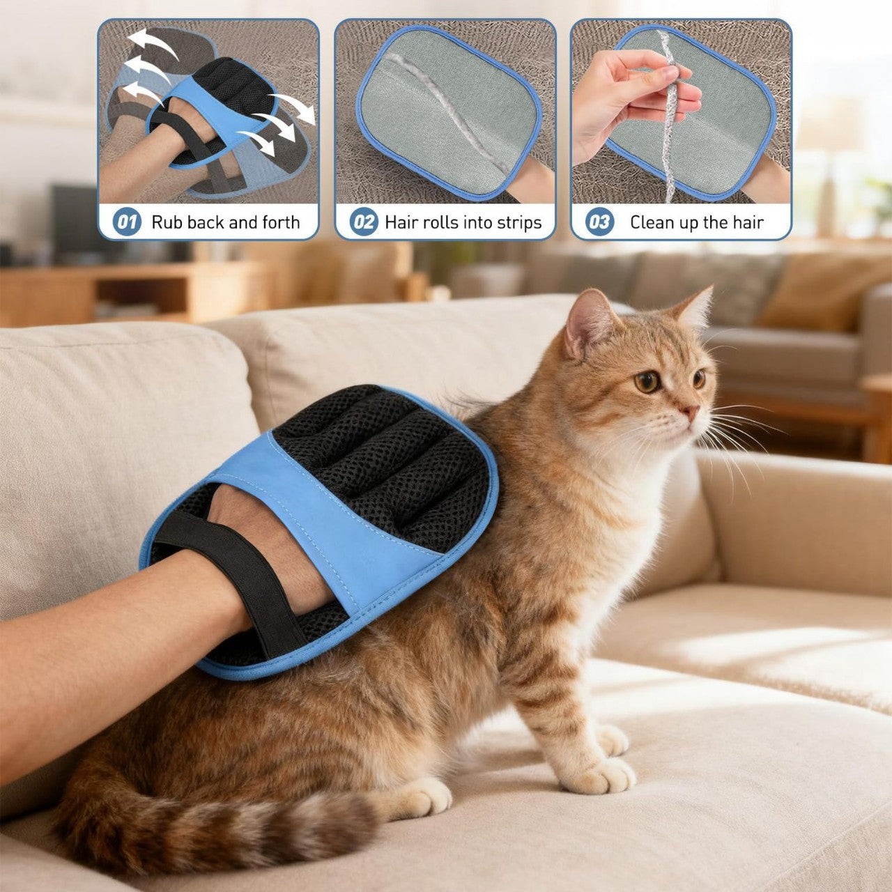 Electrostatic Hair Removal Gloves