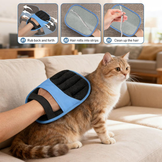 Electrostatic Hair Removal Gloves