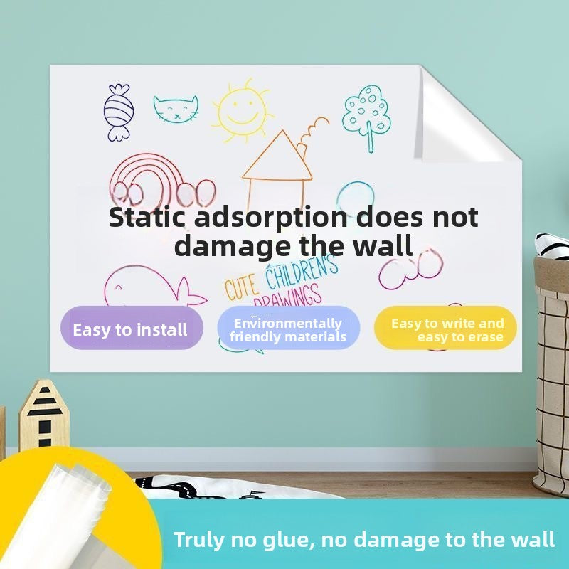 Electrostatic Reusable Whiteboard Wall Sticker