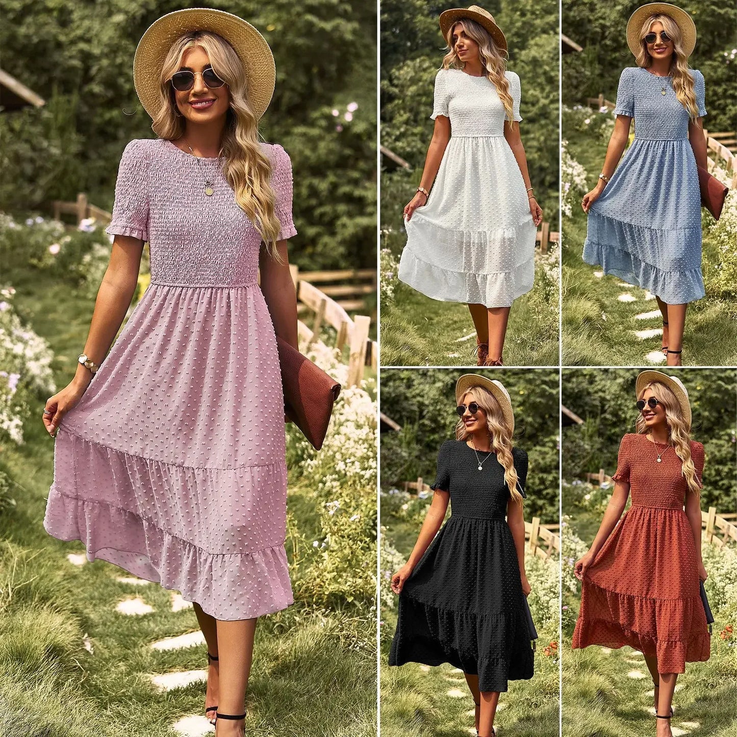 Elegant and slimming dress