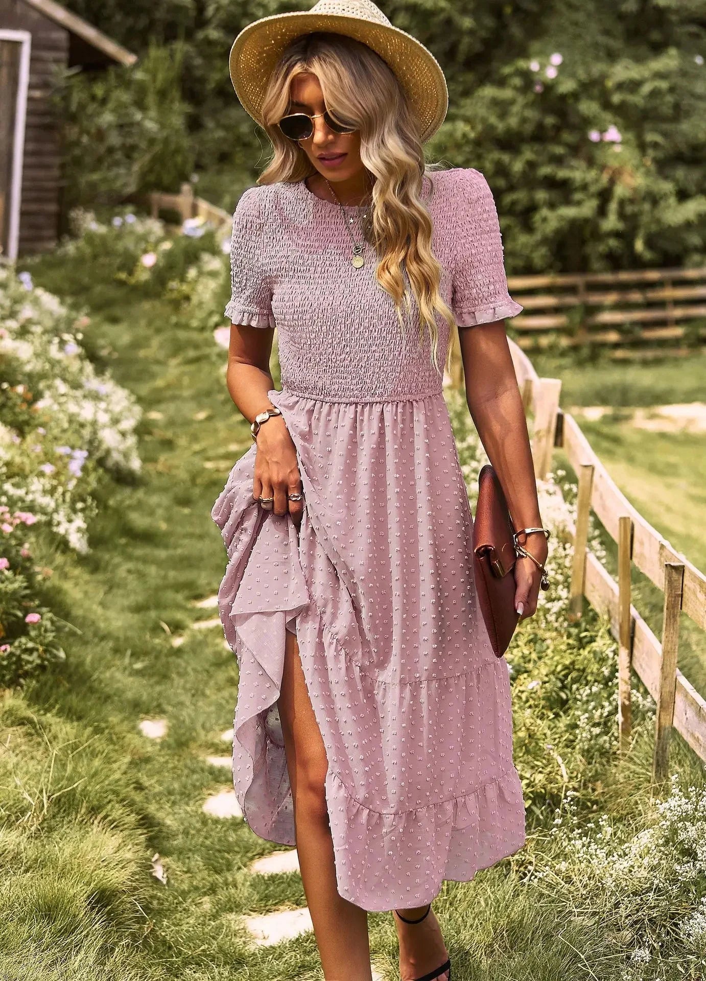 Elegant and slimming dress