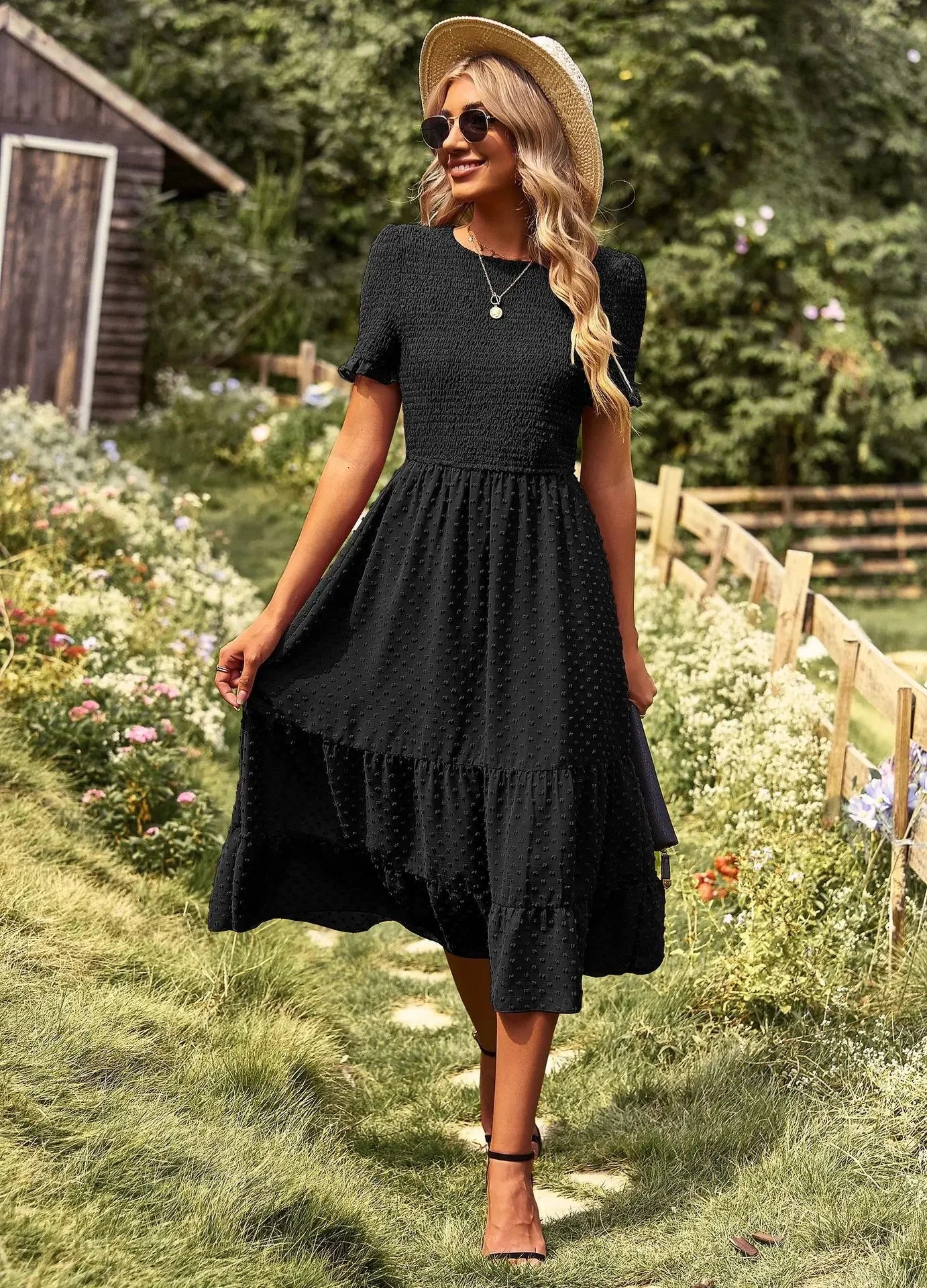 Elegant and slimming dress