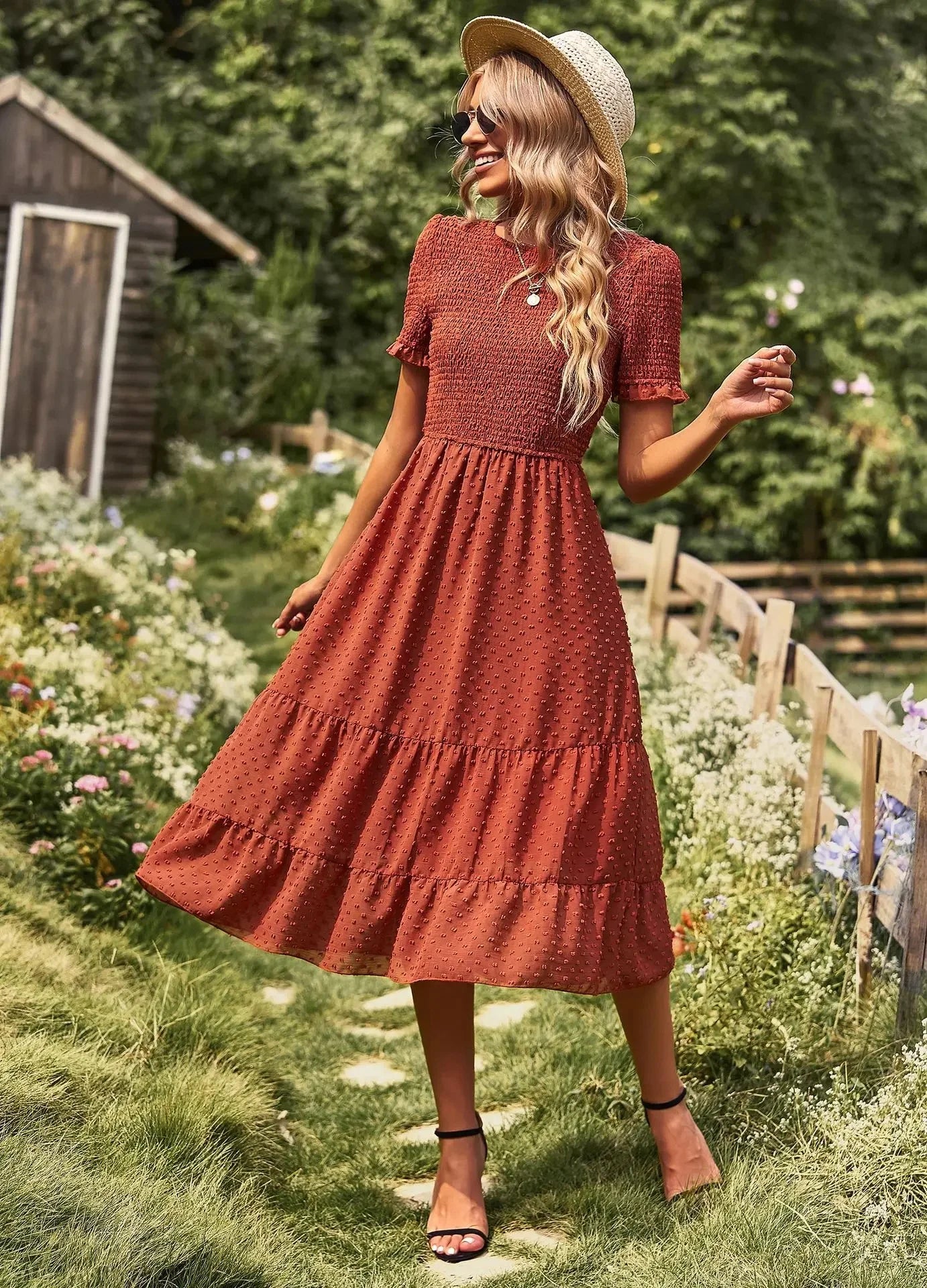 Elegant and slimming dress