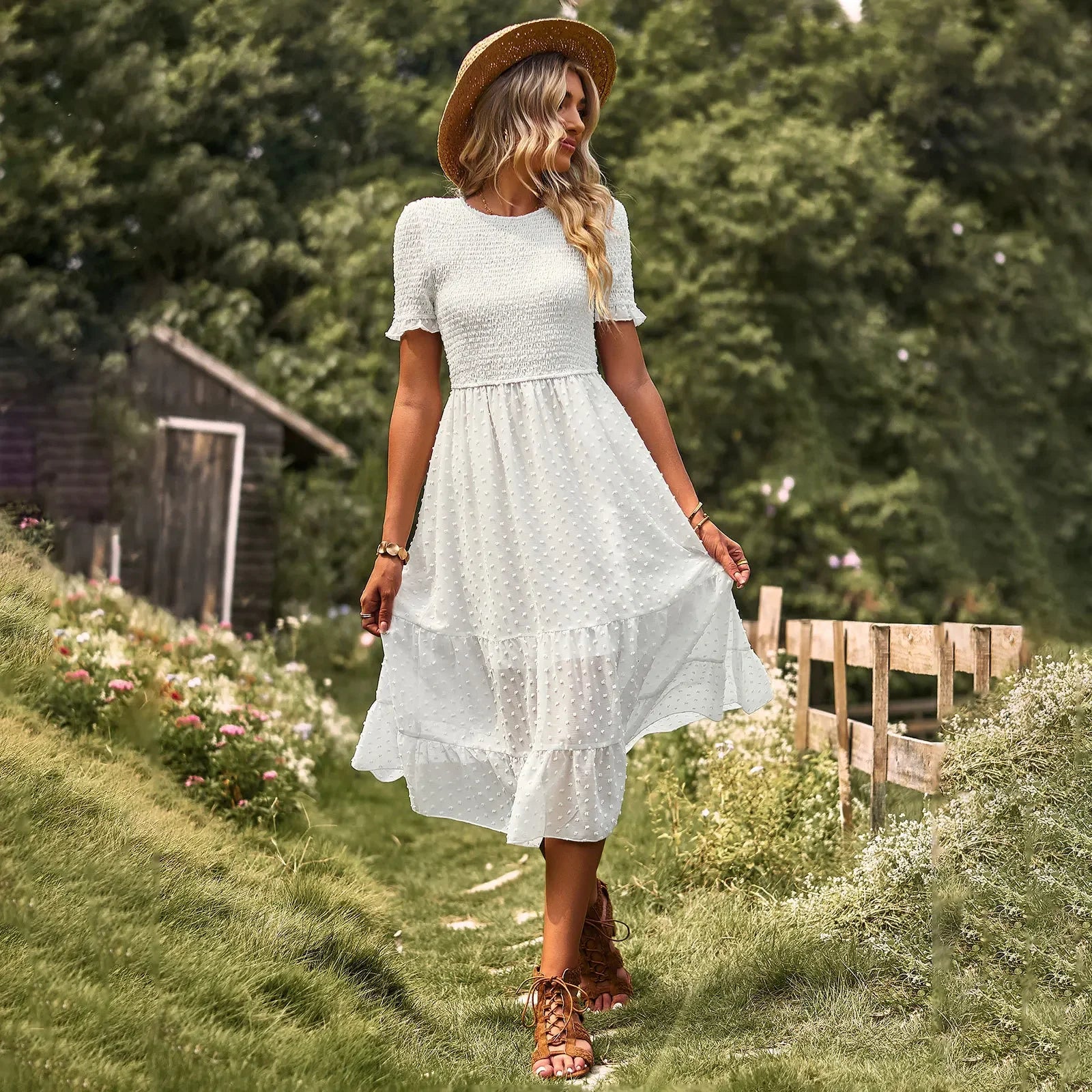 Elegant and slimming dress