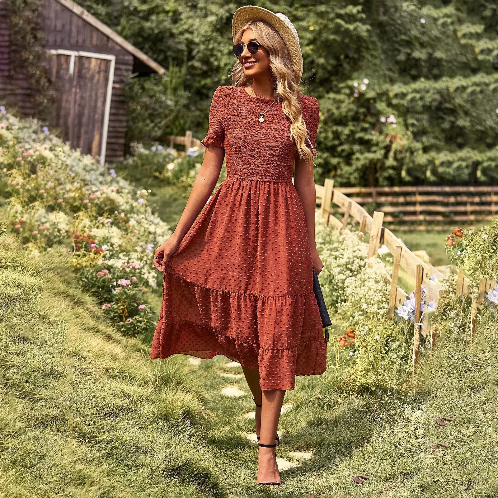 Elegant and slimming dress