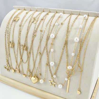 Elegant Animal Motif Gold Necklace Set