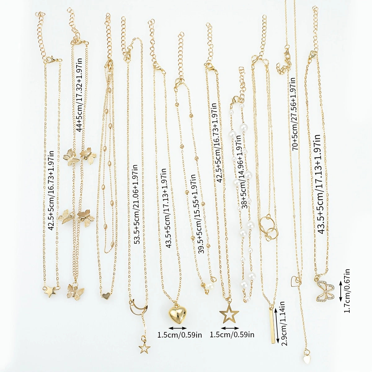 Elegant Animal Motif Gold Necklace Set