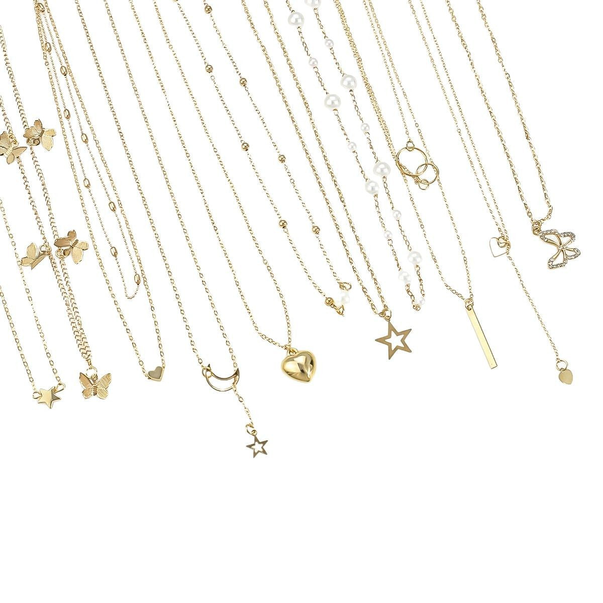 Elegant Animal Motif Gold Necklace Set