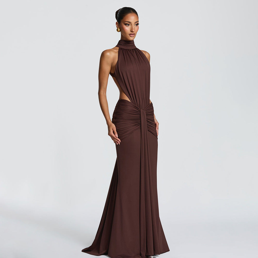 Elegant Backless Fishtail Dress