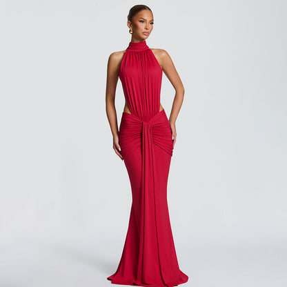 Elegant Backless Fishtail Dress