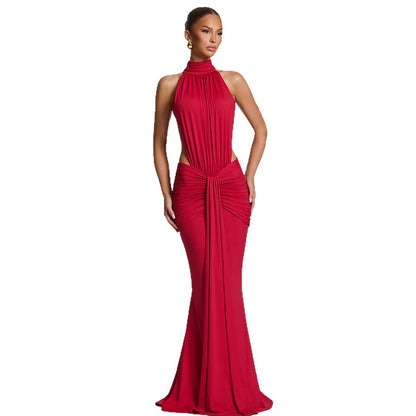 Elegant Backless Fishtail Dress
