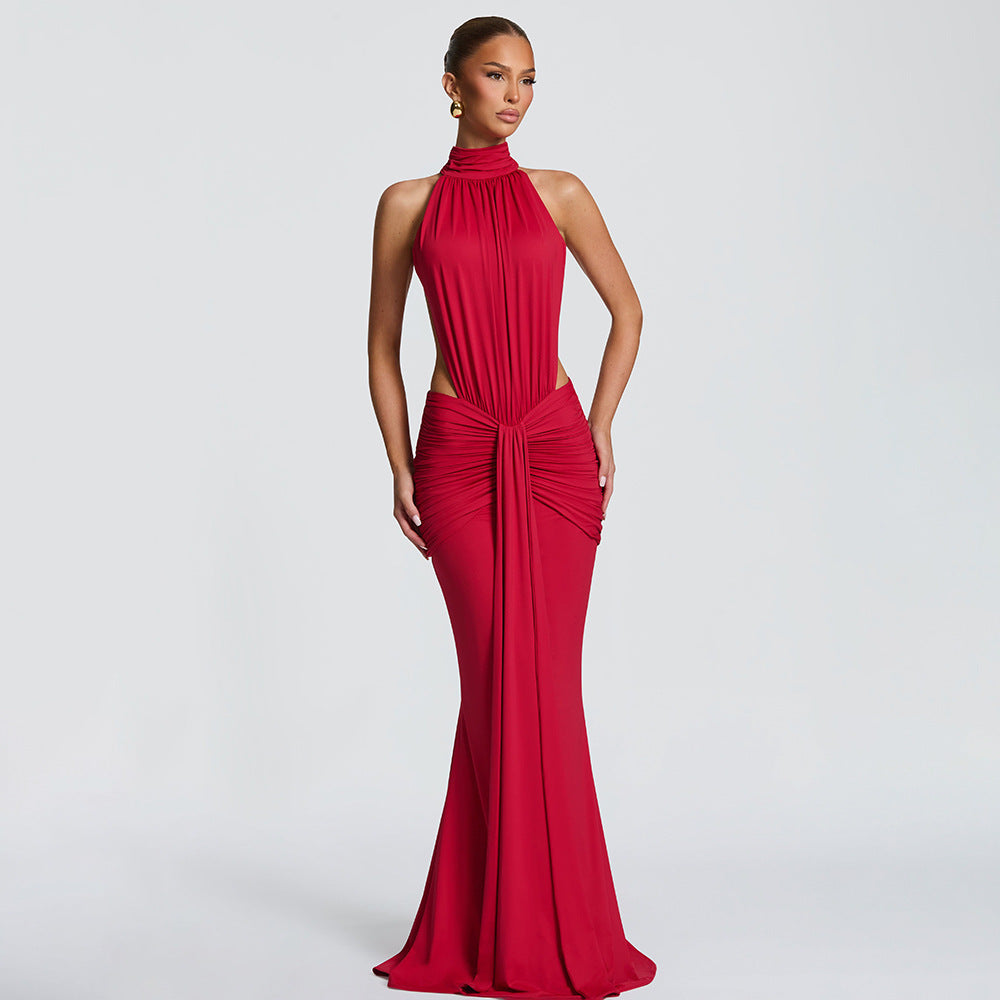 Elegant Backless Fishtail Dress