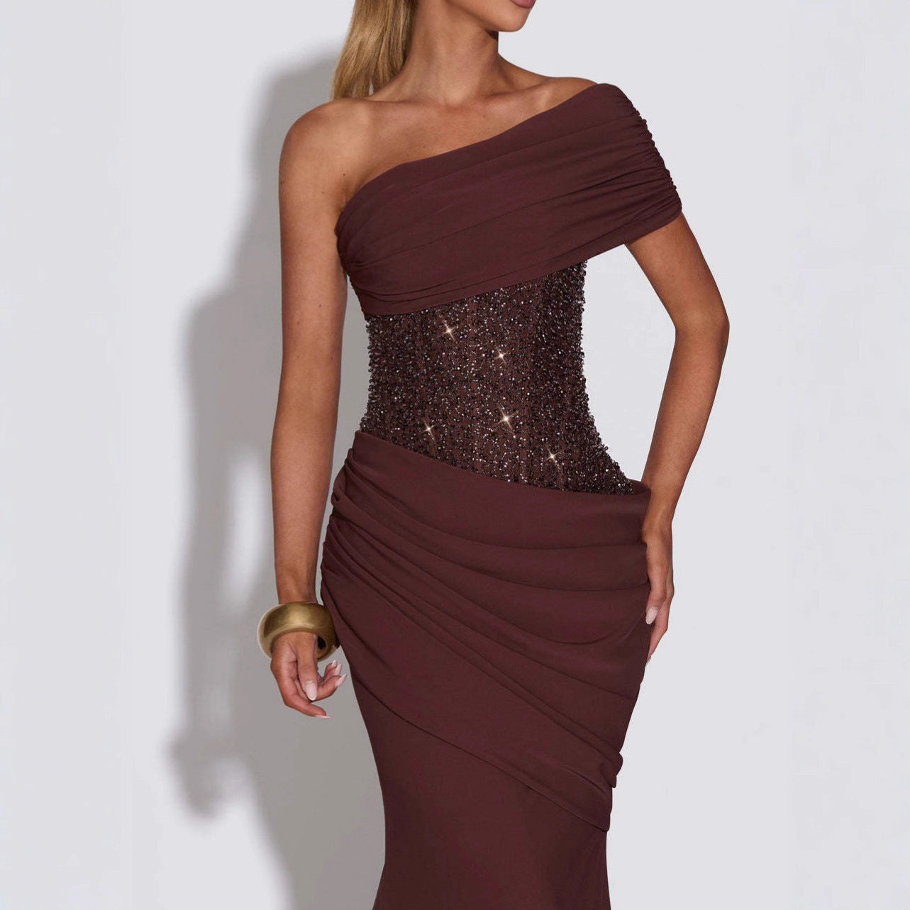 Elegant Backless Flared Dress