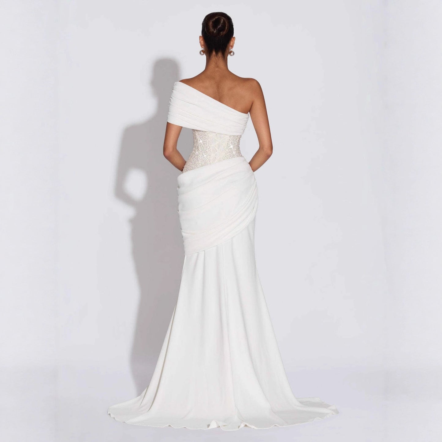 Elegant Backless Flared Dress
