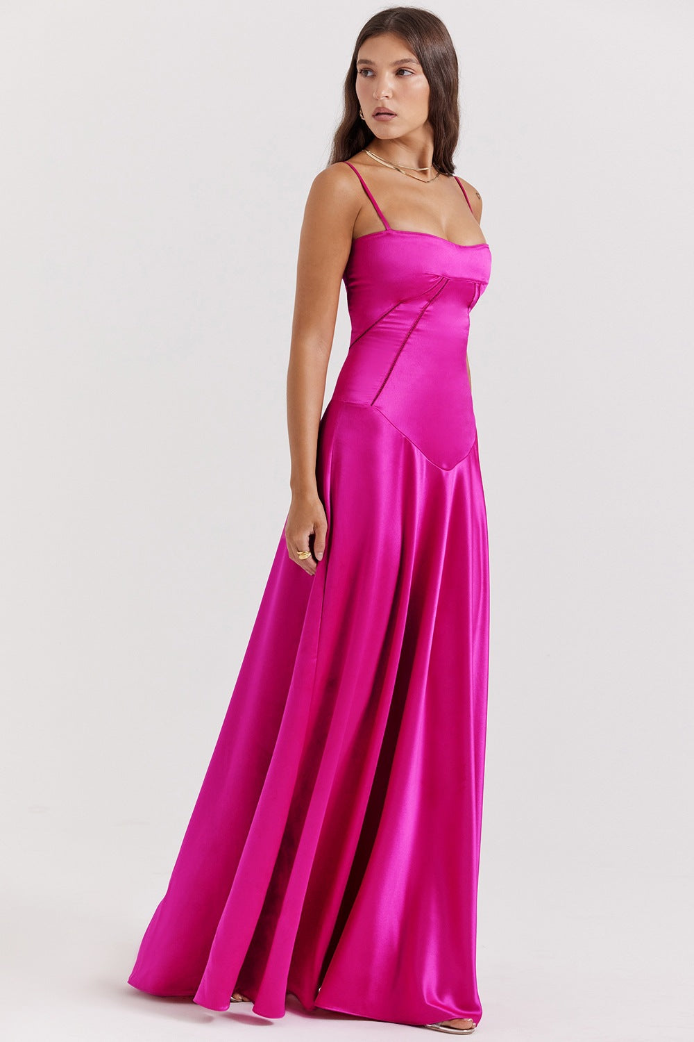 Elegant Backless Long Dress for Women
