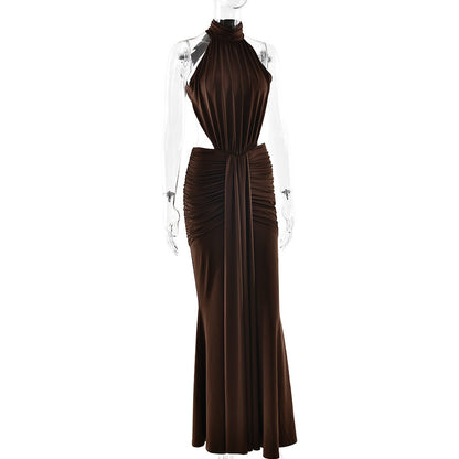 Elegant Backless Mermaid Evening Gown