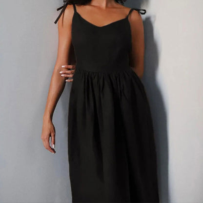 Elegant Backless Spaghetti Strap Dress