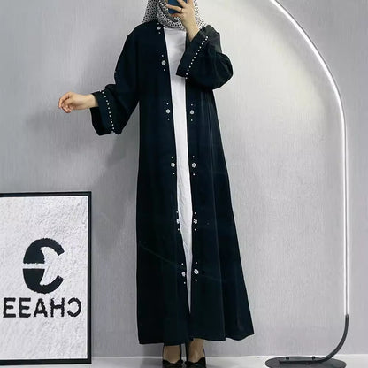 Elegant Beaded Tie Cardigan Robe for Women