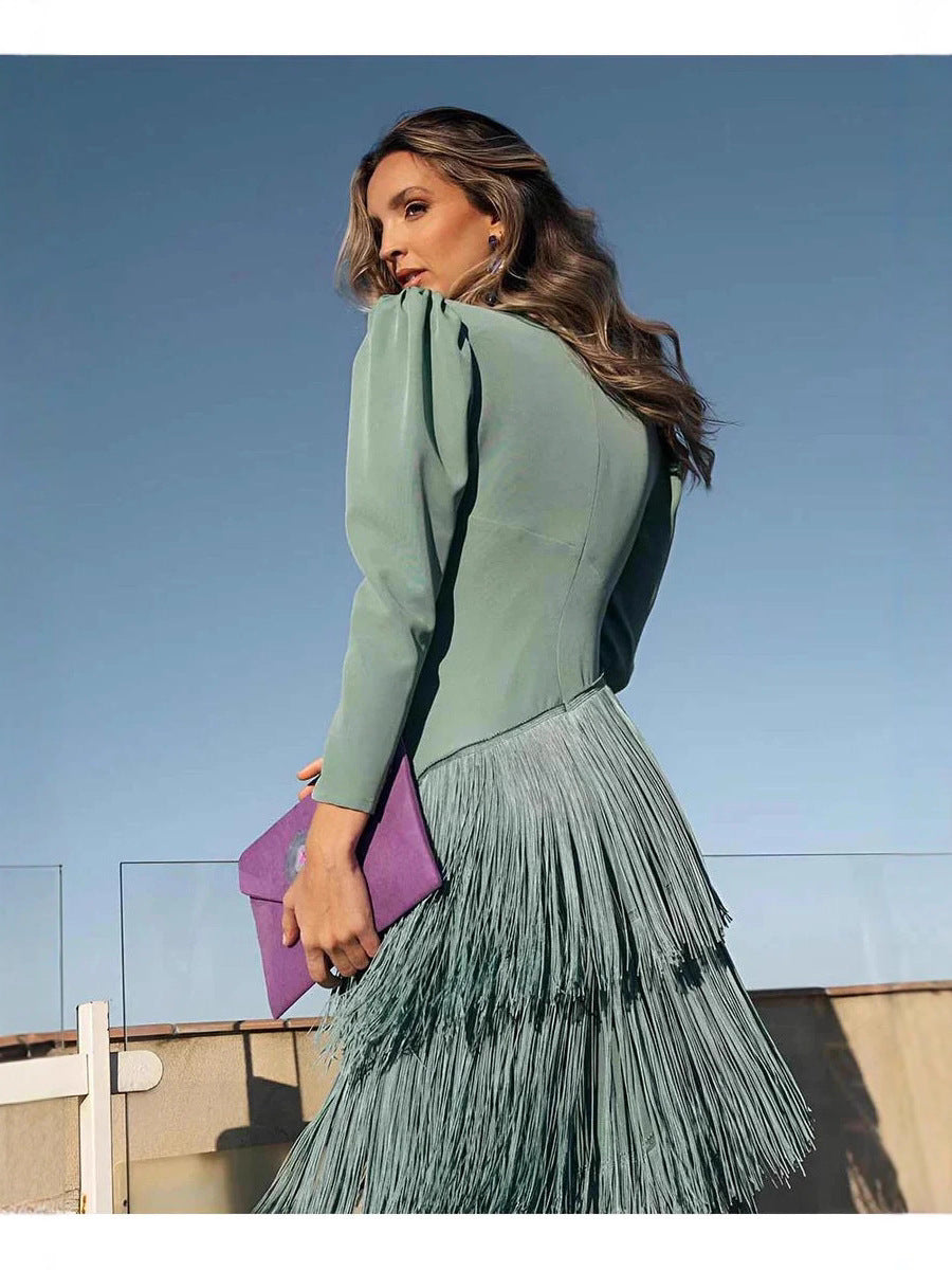 Elegant Bodycon Knitted Dress