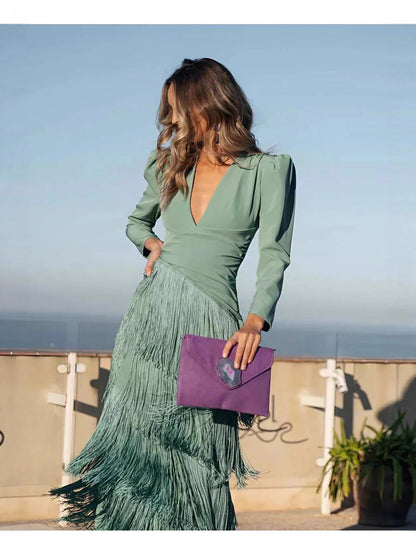 Elegant Bodycon Knitted Dress