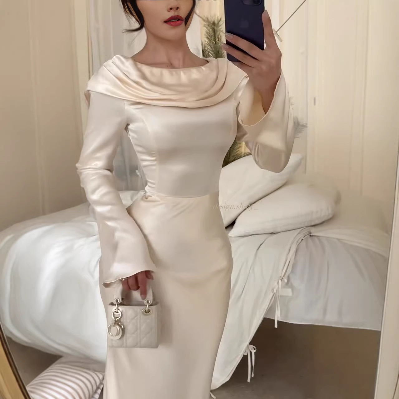 Elegant Bodycon Long Sleeve Dress