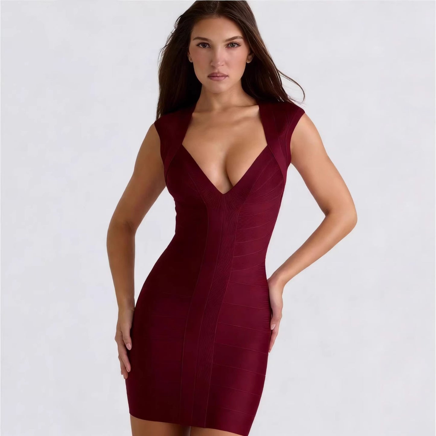 Elegant Bodycon Strap Dress