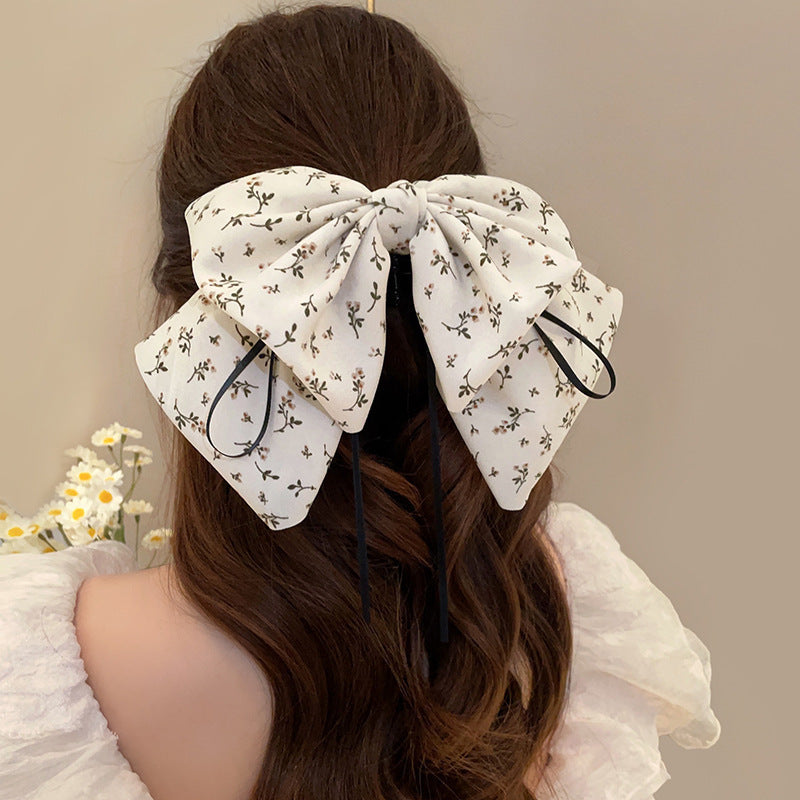Elegant Bow Crystal Hair Claw Clip
