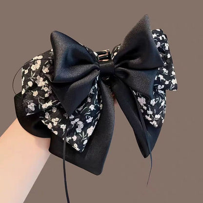 Elegant Bow Crystal Hair Claw Clip