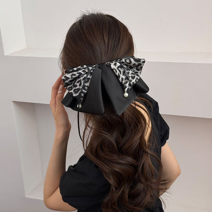 Elegant Bow Crystal Hair Claw Clip