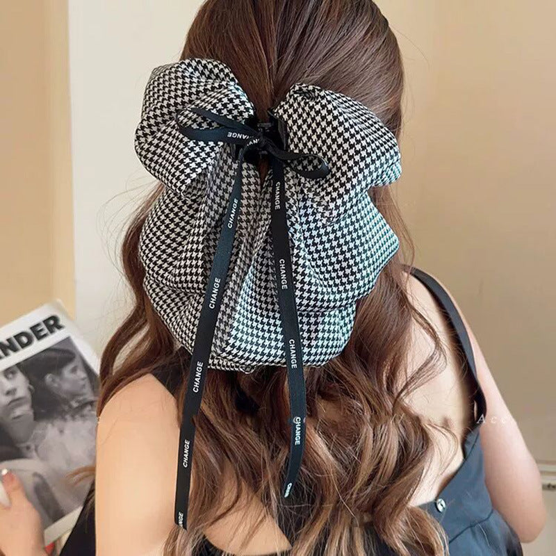 Elegant Bow Crystal Hair Claw Clip