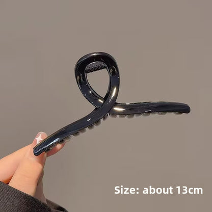 Elegant Bow Crystal Hair Claw Clip