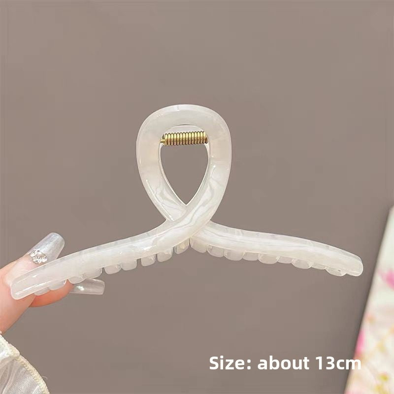 Elegant Bow Crystal Hair Claw Clip