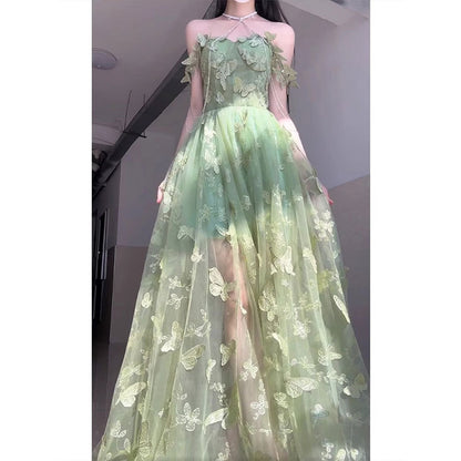 Elegant Butterfly Evening Dress