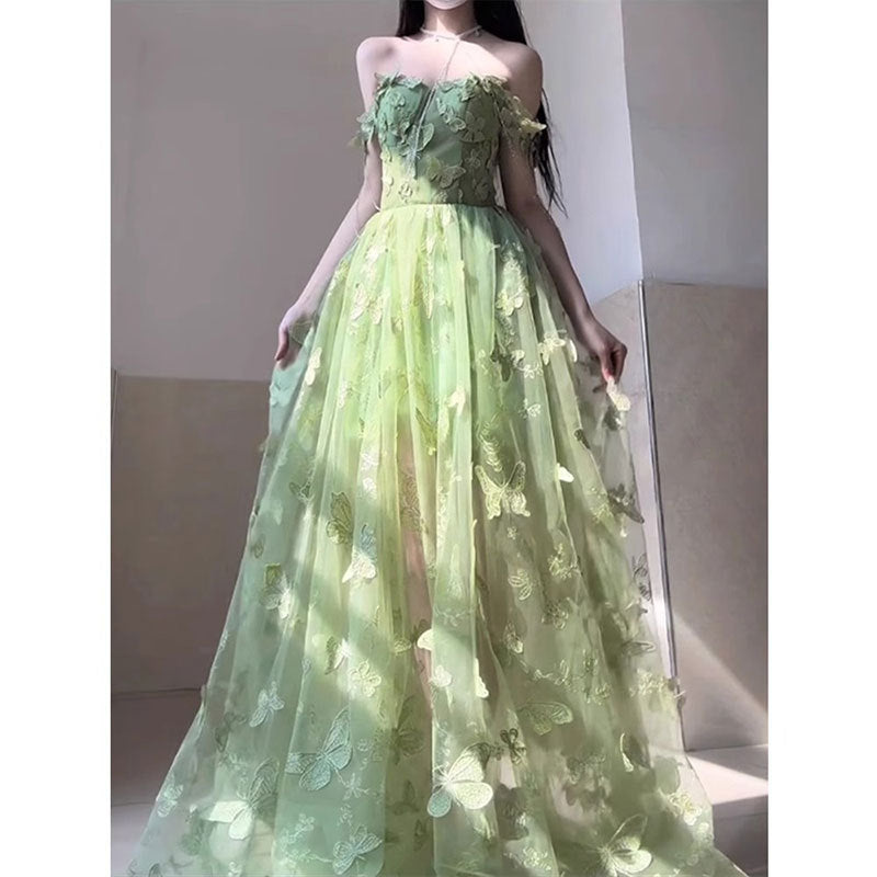 Elegant Butterfly Evening Dress
