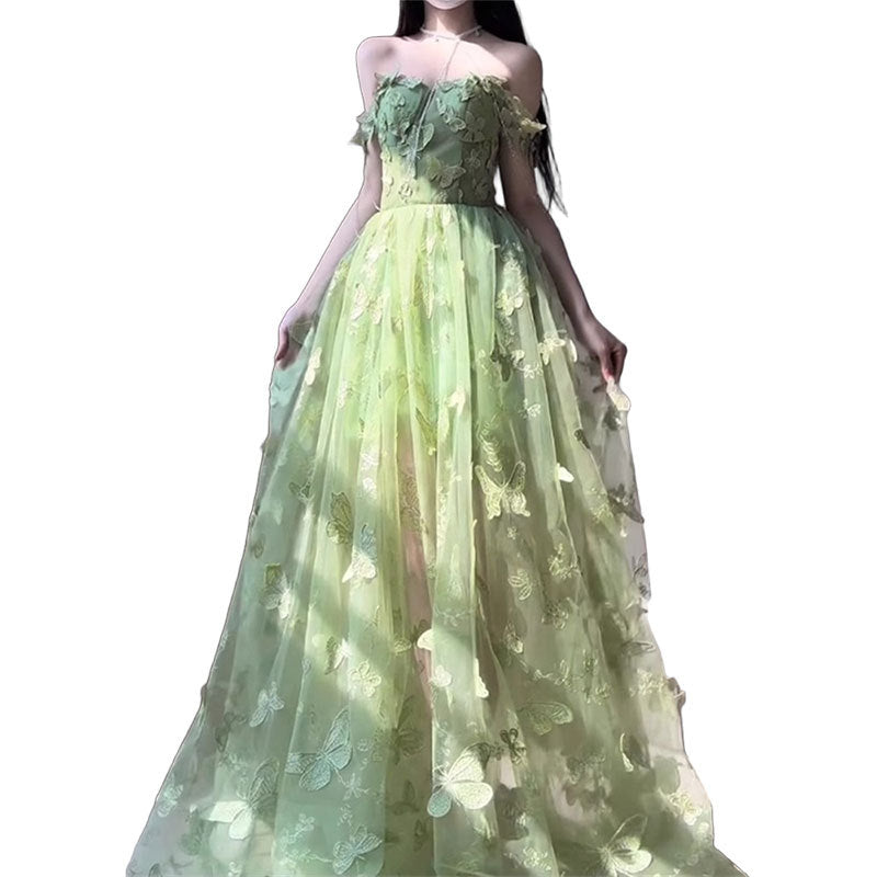 Elegant Butterfly Evening Dress