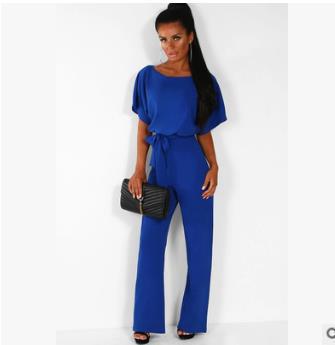 Elegant Button-Up Short-Sleeve Jumpsuit