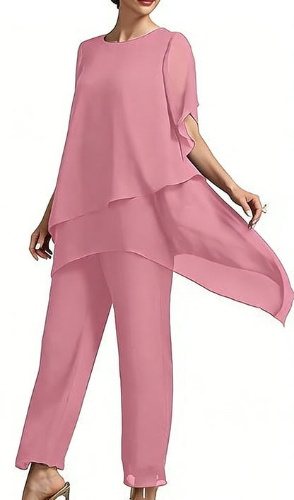 Elegant Chiffon Shirt and Pants