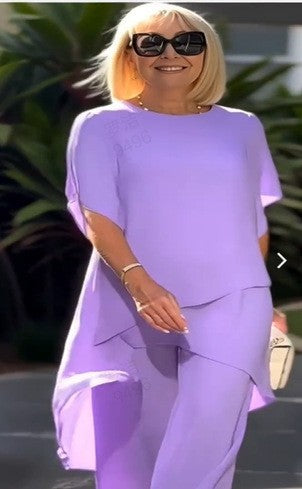 Elegant Chiffon Shirt and Pants