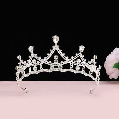 Elegant Crown Hair Clip with Rhinestones