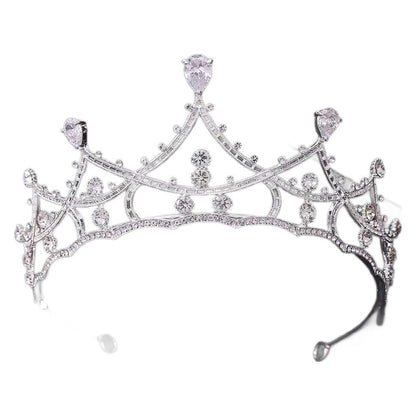 Elegant Crown Hair Clip with Rhinestones
