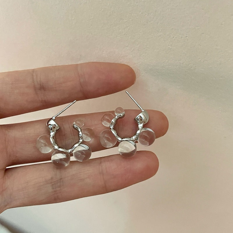 Elegant Crystal Hoop Earrings