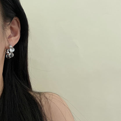 Elegant Crystal Hoop Earrings