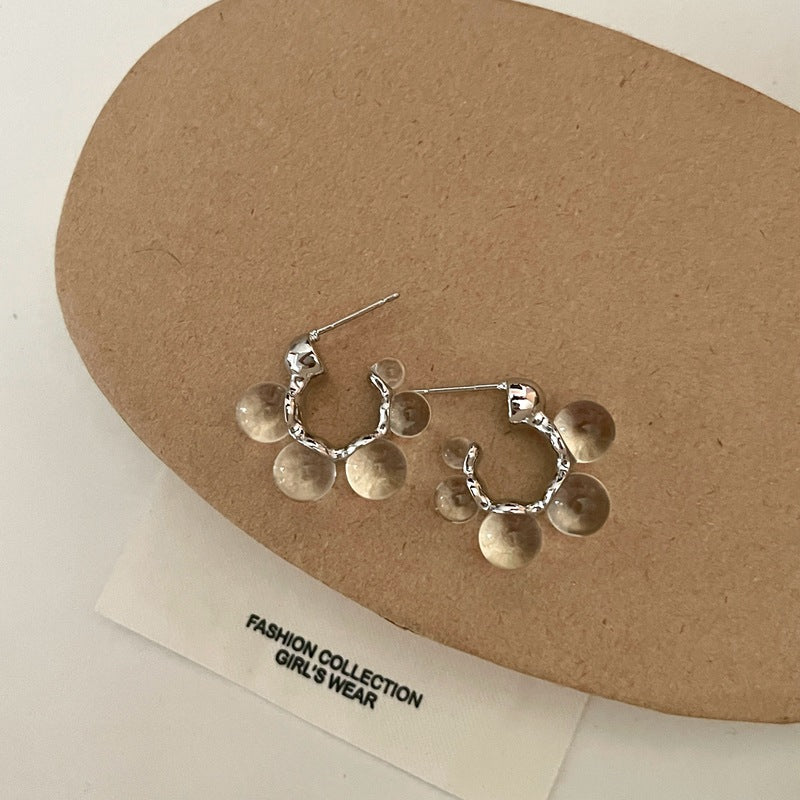 Elegant Crystal Hoop Earrings